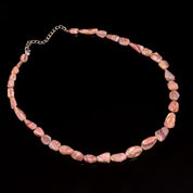Natural Red Rhodochrosite Beaded Fine Gemstone Necklace