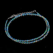 Welo Fire Ethiopian Opal Plain Ball Beads Necklace | 925 Sterling Silver Jewelry | October Birthstone | Healing Power Root Chakra
