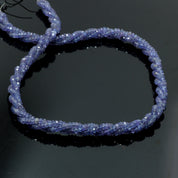 925 Sterling Silver Amethyst Beaded Twisted Necklace | Natural Gemstone Fine Jewelry | February Birthstone | Healing Power Crystals