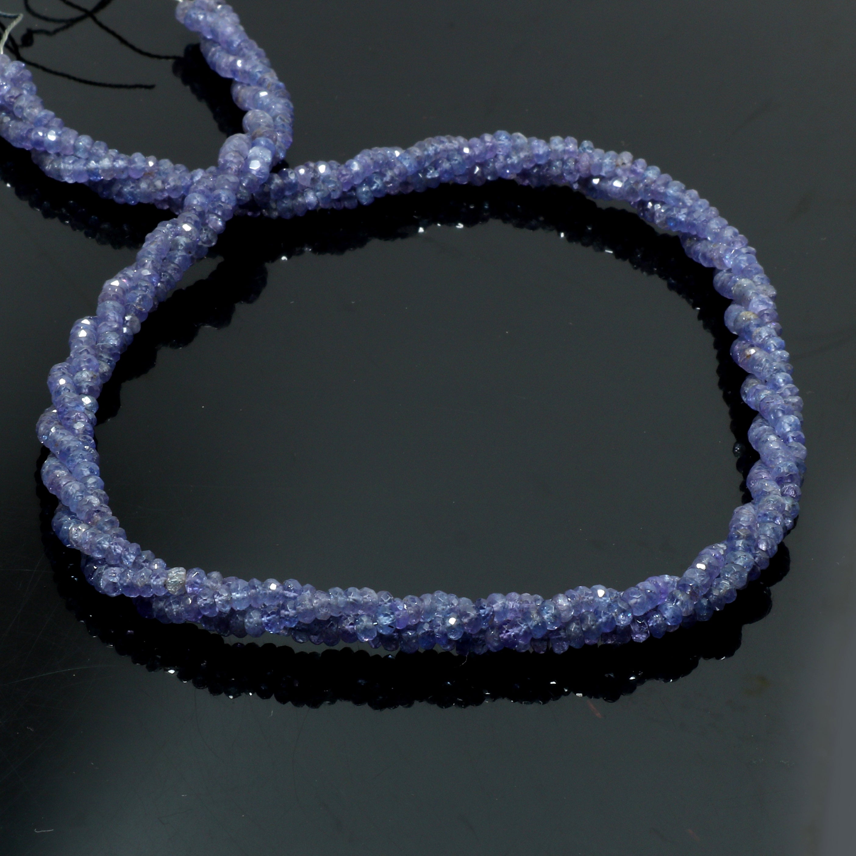 925 Sterling Silver Amethyst Beaded Twisted Necklace | Natural Gemstone Fine Jewelry | February Birthstone | Healing Power Crystals