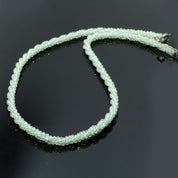 925 Sterling Silver Amethyst Beaded Twisted Necklace | Natural Gemstone Fine Jewelry | February Birthstone | Healing Power Crystals