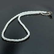 925 Sterling Silver Peruvian Opal Beaded Twisted Necklace | Natural Gemstone Fine Jewelry | Healing Power Crystals | October Birthstone