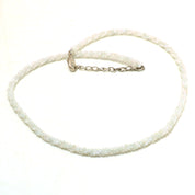 925 Sterling Silver Peruvian Opal Beaded Twisted Necklace | Natural Gemstone Fine Jewelry | Healing Power Crystals | October Birthstone