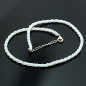 925 Sterling Silver Peruvian Opal Beaded Twisted Necklace | Natural Gemstone Fine Jewelry | Healing Power Crystals | October Birthstone