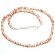 Natural Red Garnet Square Beaded Necklace | 925 Sterling Silver Adjustable Chain | January Birthstone | Women Jewelry