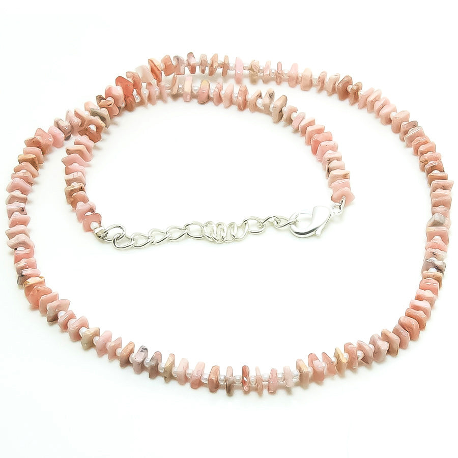 Natural Red Garnet Square Beaded Necklace | 925 Sterling Silver Adjustable Chain | January Birthstone | Women Jewelry