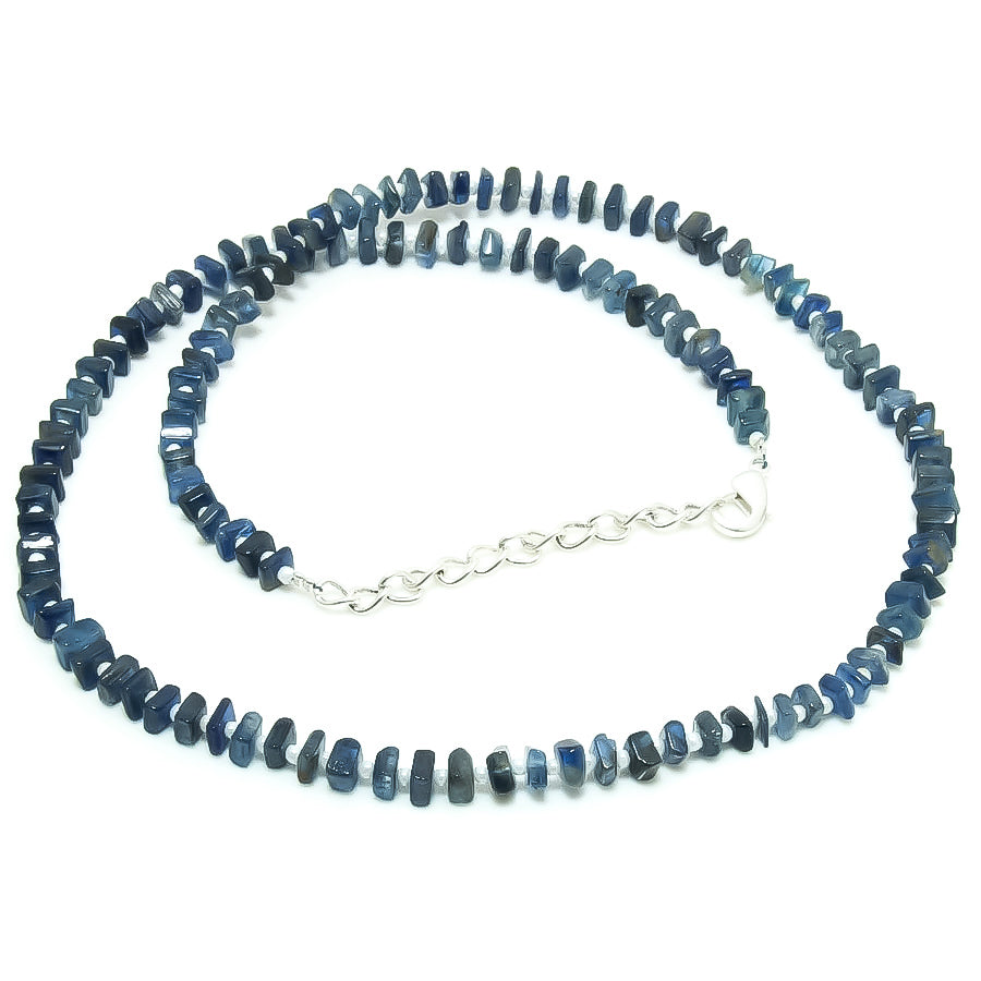 Natural Red Garnet Square Beaded Necklace | 925 Sterling Silver Adjustable Chain | January Birthstone | Women Jewelry