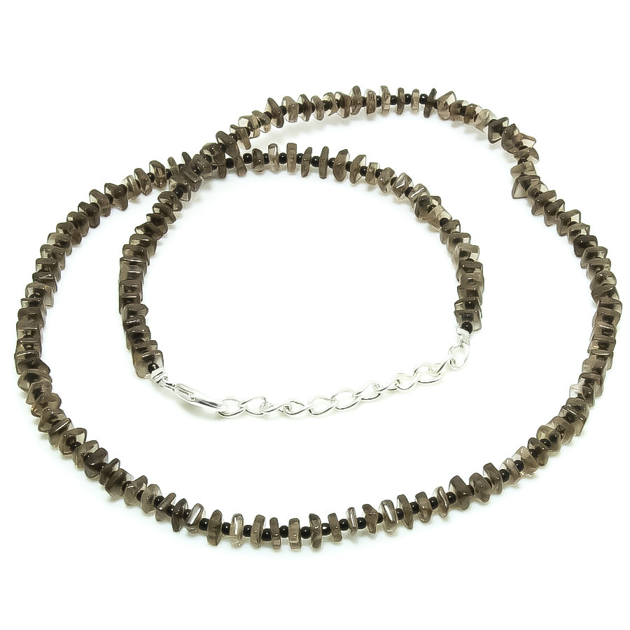 Natural Red Garnet Square Beaded Necklace | 925 Sterling Silver Adjustable Chain | January Birthstone | Women Jewelry