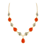 Natural Yellow Pyrite Beaded Fine Gemstone Necklace