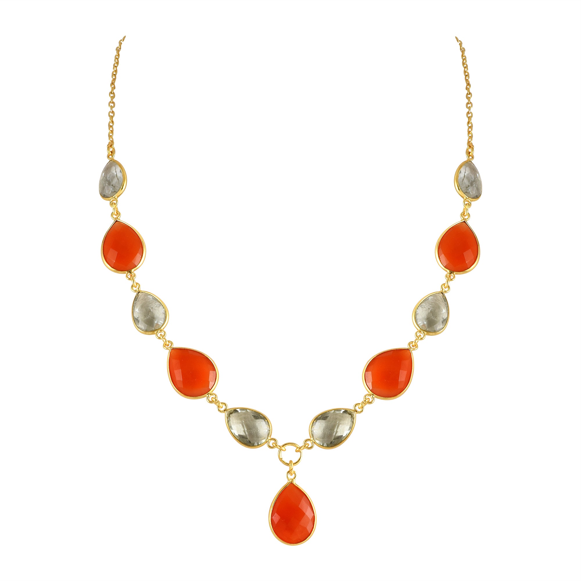 Natural Yellow Pyrite Beaded Fine Gemstone Necklace