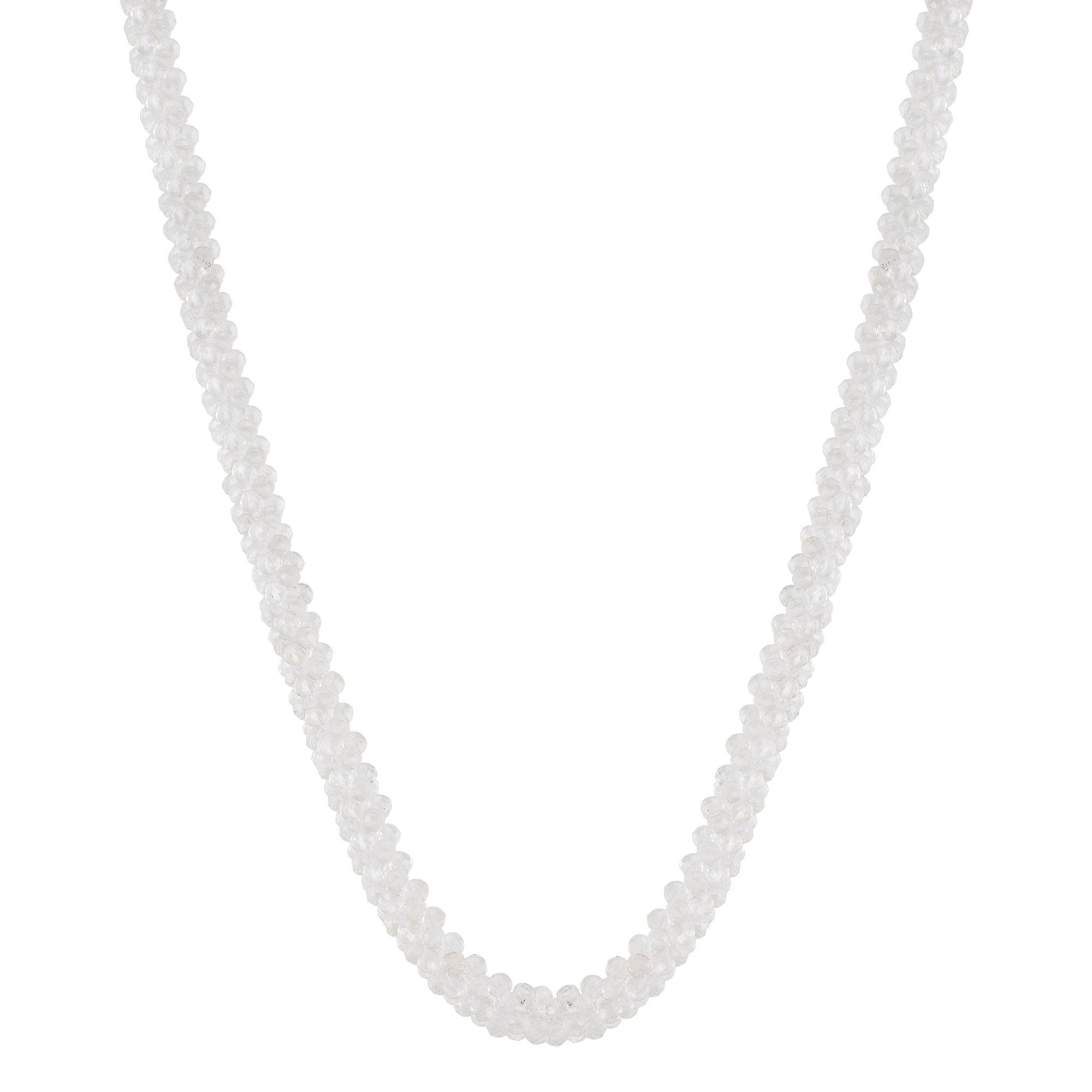925 Sterling Silver Natural Fluorite Necklace | Rondelle Beaded Fine Jewelry | February Birthstone Gift