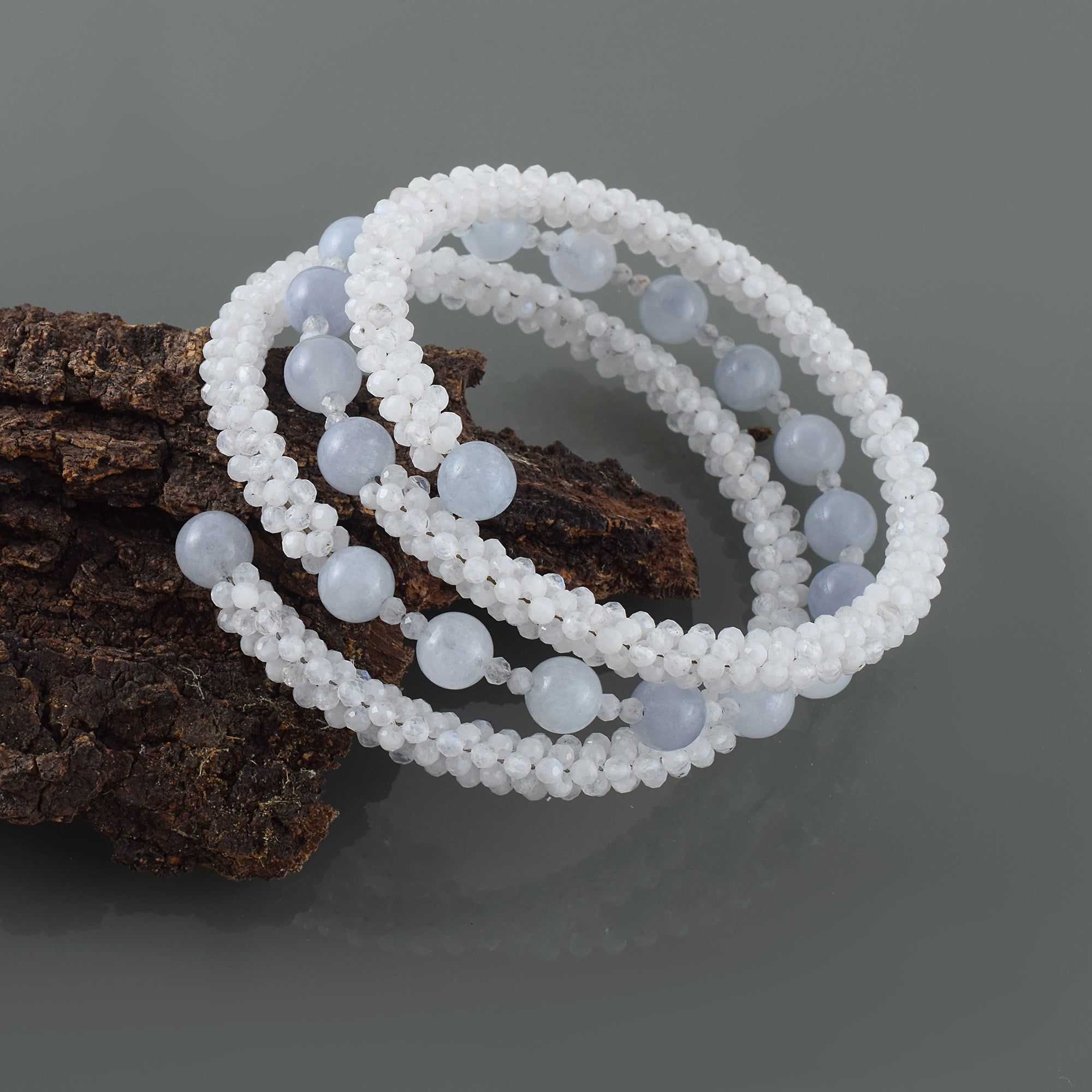 Handmade Wrist Wrapped Jewelry, Birthstone Gift, Adjustable Bangle Bracelet, Perfect For Healing Power