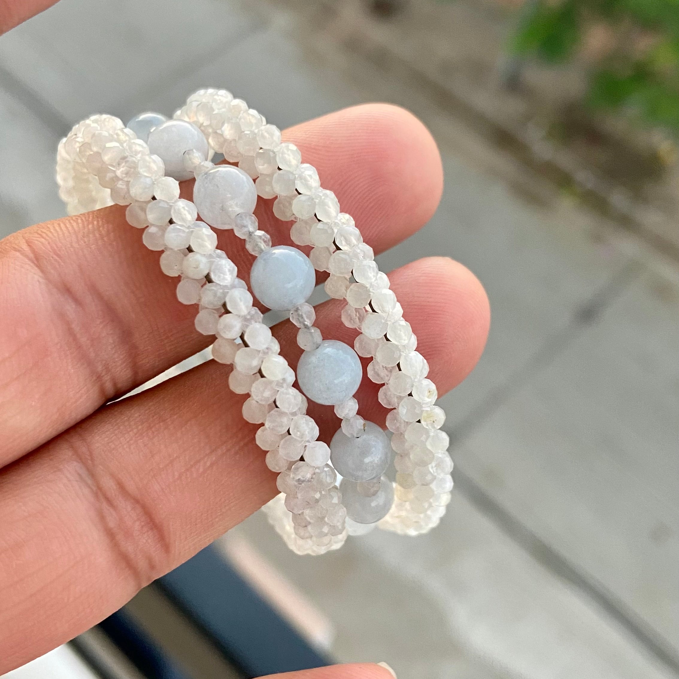Handmade Wrist Wrapped Jewelry, Birthstone Gift, Adjustable Bangle Bracelet, Perfect For Healing Power