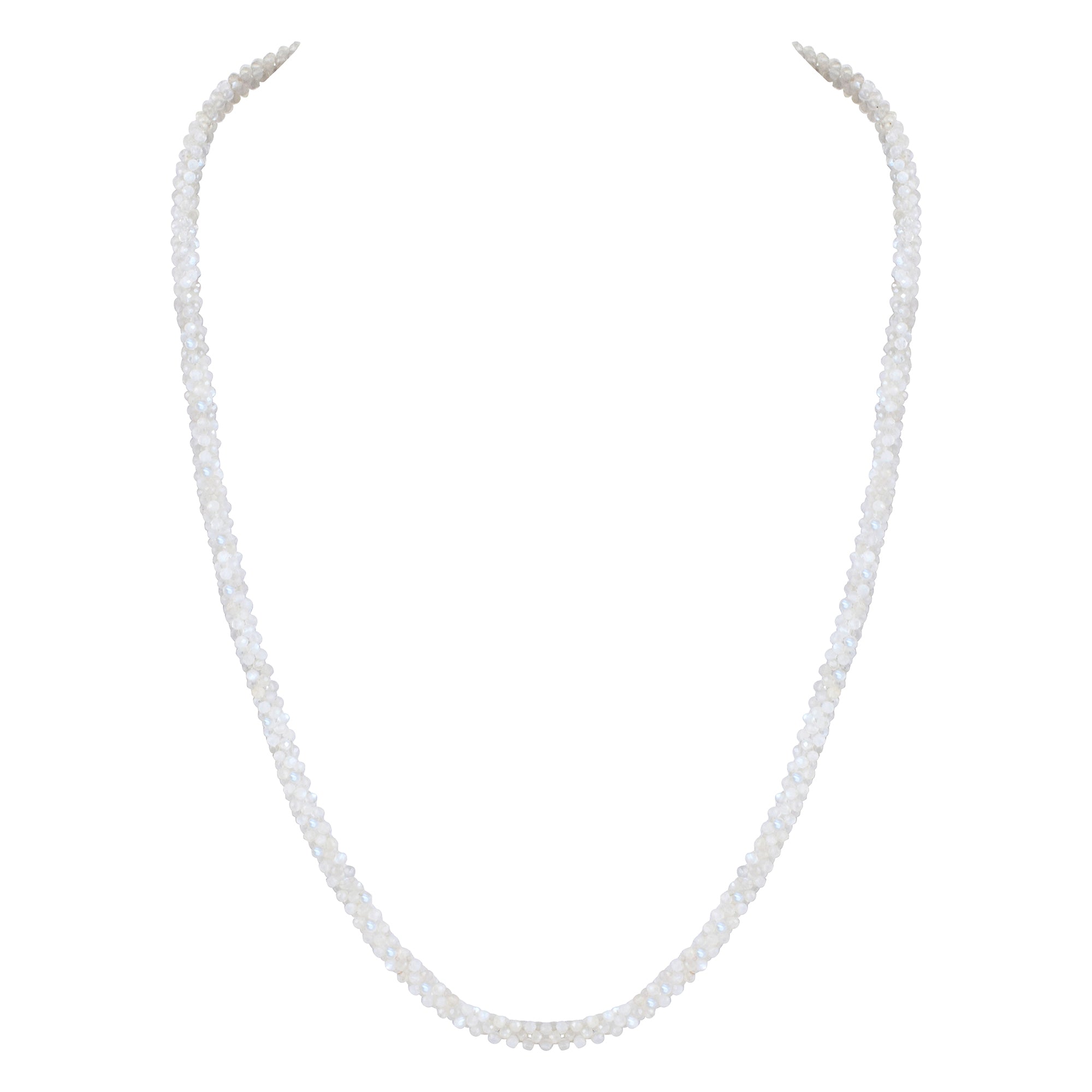 925 Sterling Silver Natural Hessonite Garnet Necklace | Rondelle Beaded Fine Jewelry | January Birthstone Gift