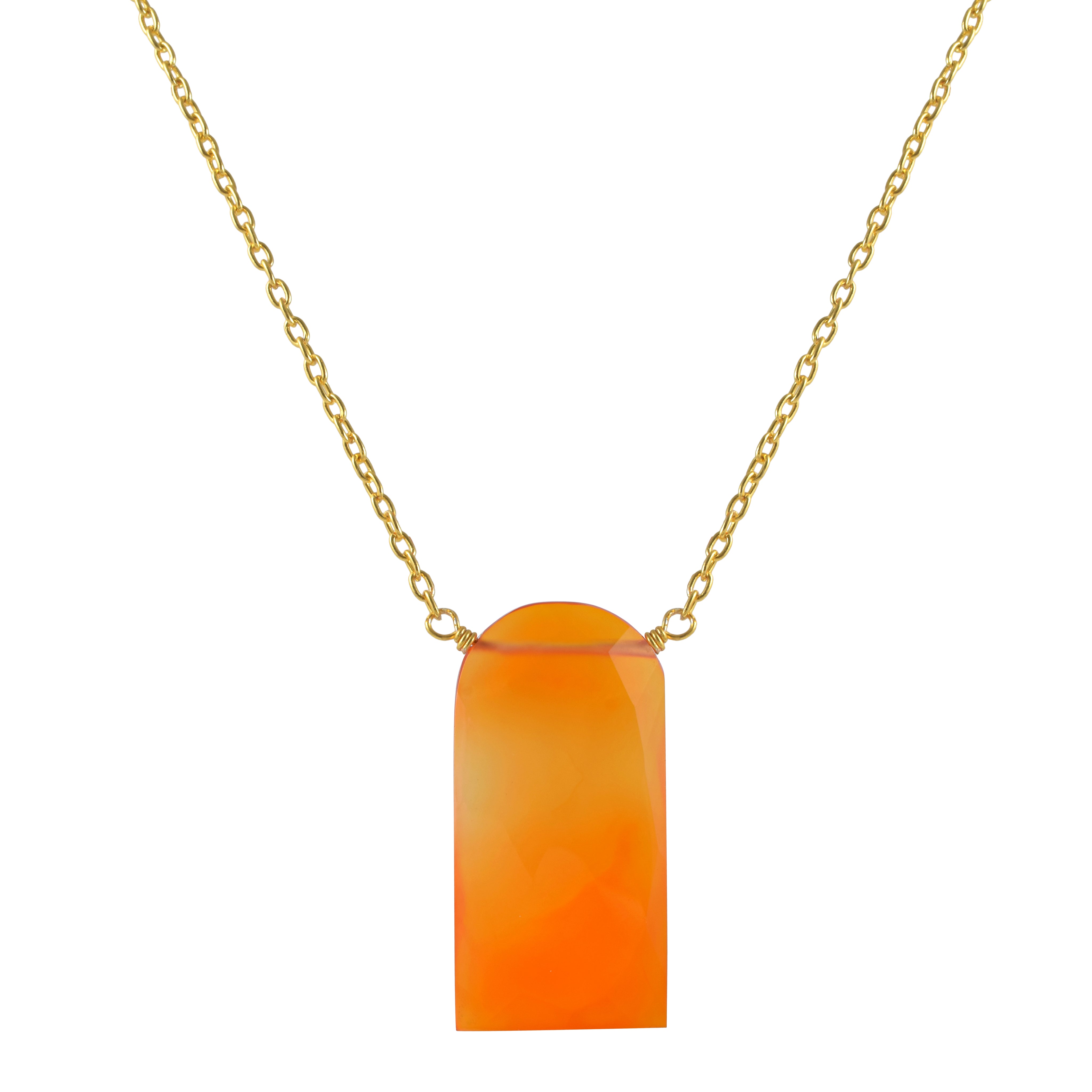 Elegant Sterling Silver Gold Plated Chain Gemstone Necklace, Birthstone Healing Power Jewelry