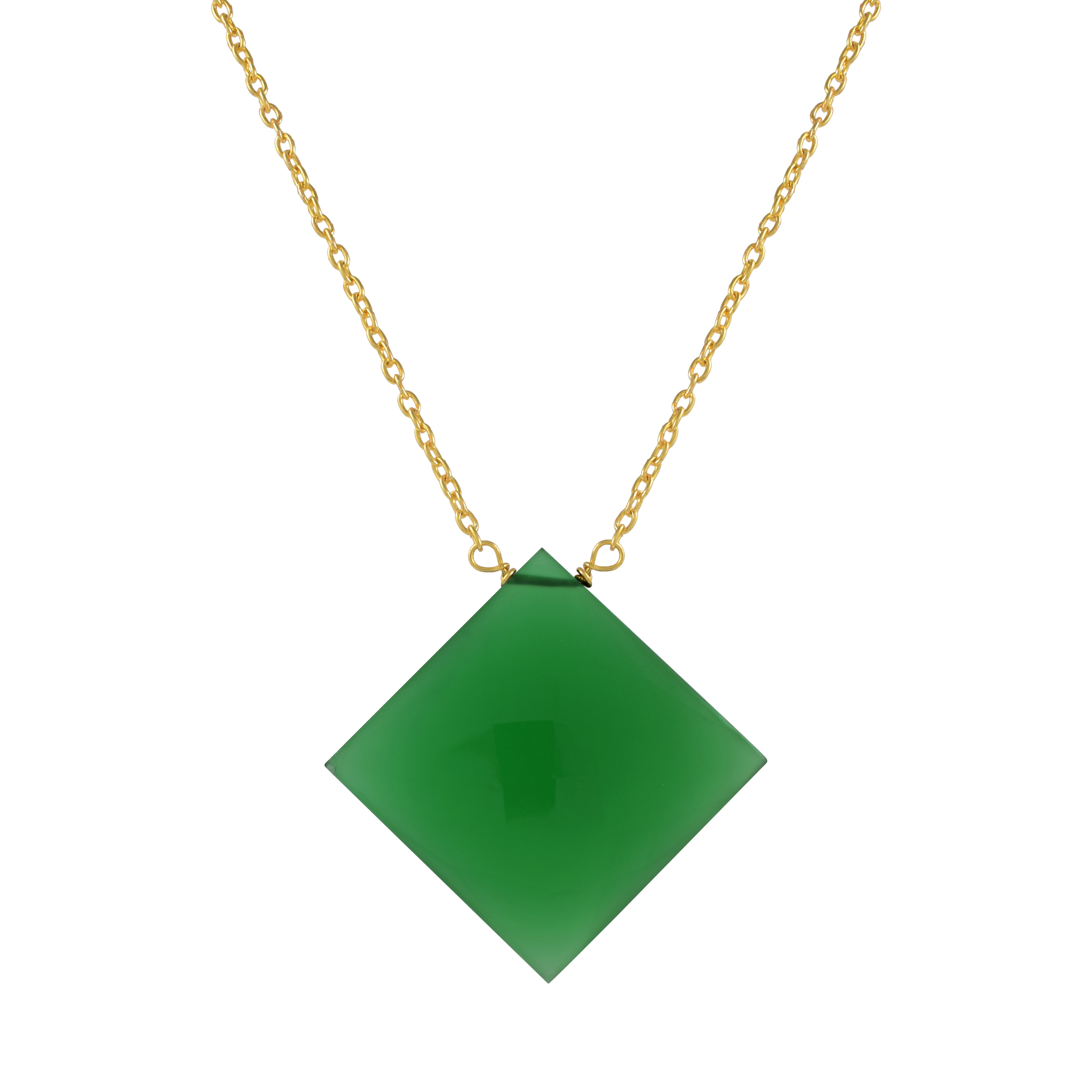Sterling Silver Chain Pendant Necklace, Birthstone Healing Power Gold Plated Necklace, Birthstone Gift for Her