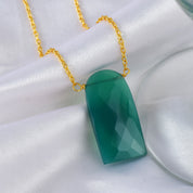 Birthstone Healing Power Pendant, Gold Plated Sterling Silver Chain Necklace, Unique Gift for Special Occasions