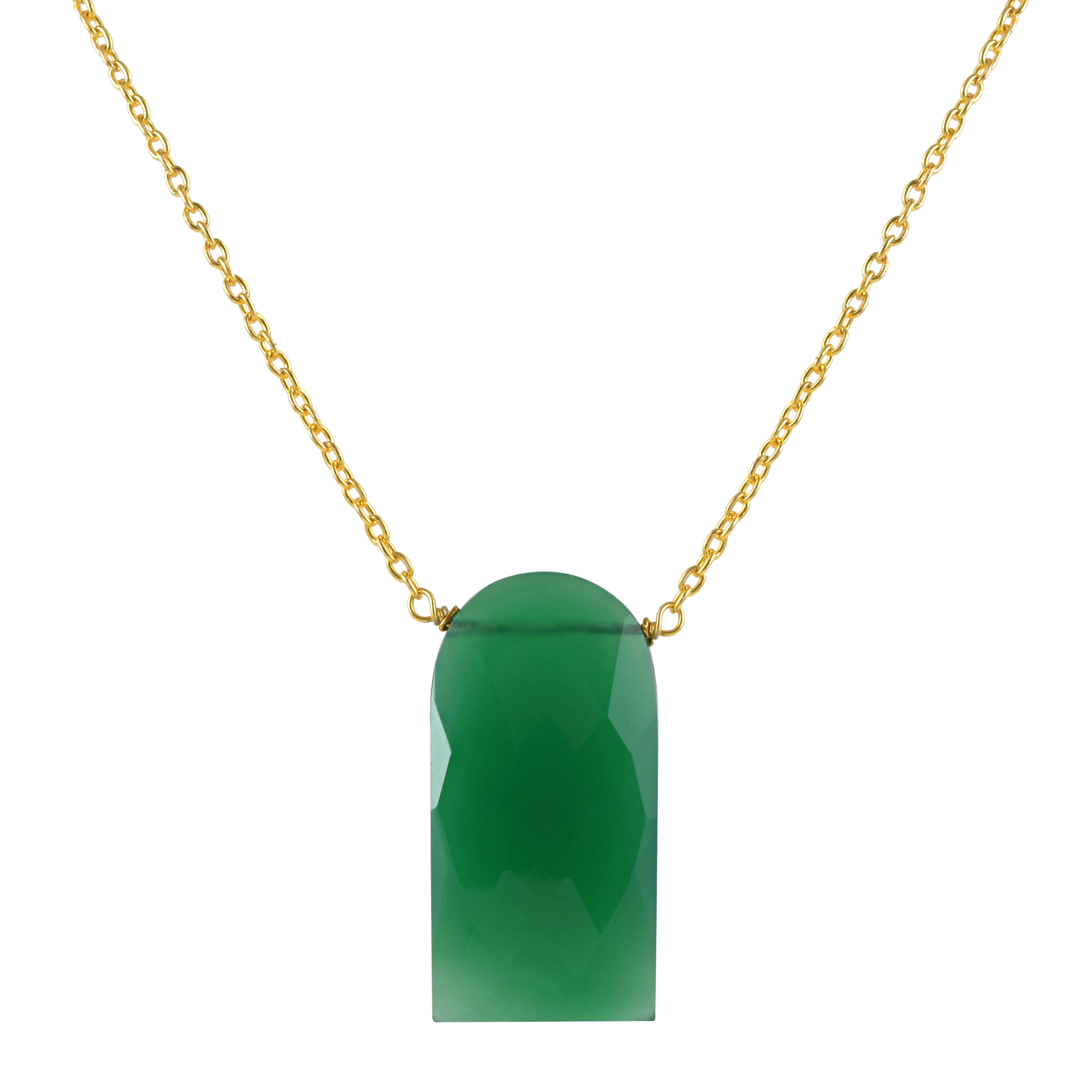 Birthstone Healing Power Pendant, Gold Plated Sterling Silver Chain Necklace, Unique Gift for Special Occasions