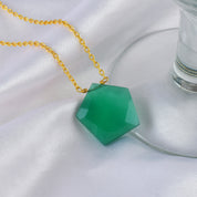 Birthstone Healing Power Pendant, Gold Plated Sterling Silver Chain Necklace, Unique Gift for Special Occasions
