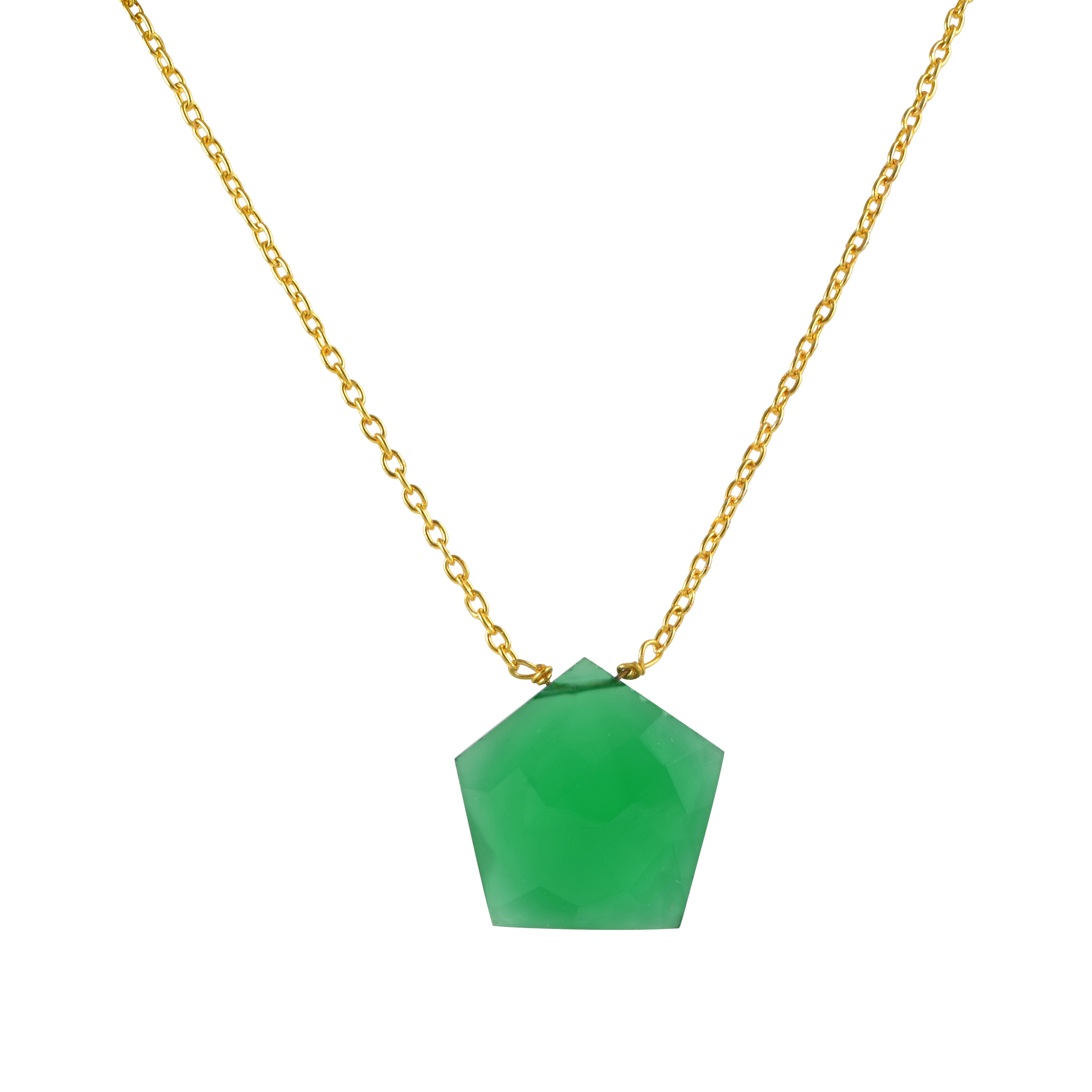 Birthstone Healing Power Pendant, Gold Plated Sterling Silver Chain Necklace, Unique Gift for Special Occasions