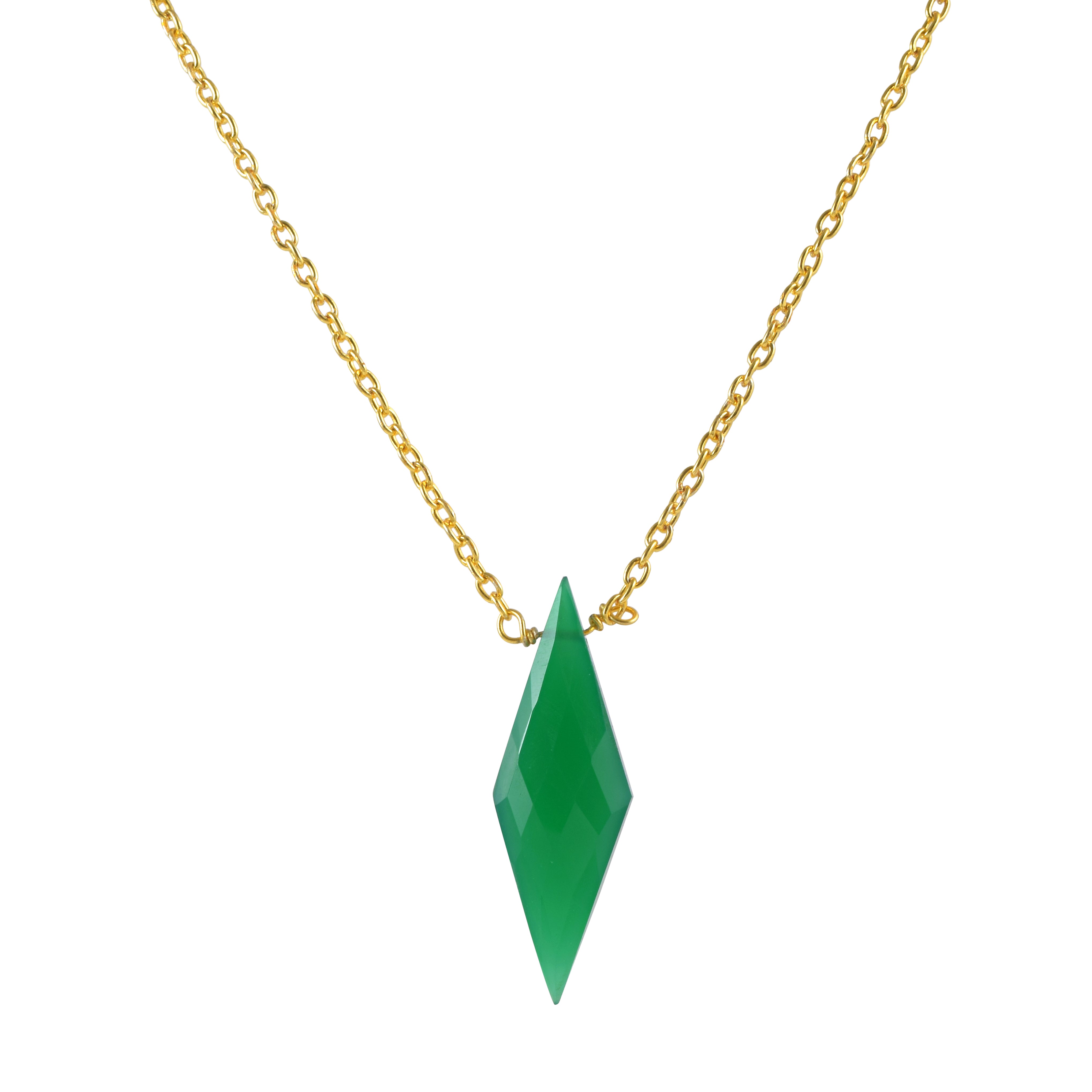 Birthstone Healing Power Pendant, Gold Plated Sterling Silver Chain Necklace, Unique Gift for Special Occasions
