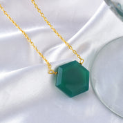 Birthstone Healing Power Pendant, Gold Plated Sterling Silver Chain Necklace, Unique Gift for Special Occasions