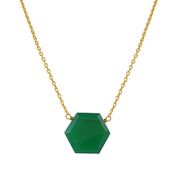 Birthstone Healing Power Pendant, Gold Plated Sterling Silver Chain Necklace, Unique Gift for Special Occasions
