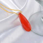 Elegant Sterling Silver Gold Plated Chain Gemstone Necklace, Birthstone Healing Power Jewelry
