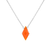 Sterling Silver Gold Plated Chain Pendant Necklace, Birthstone Healing Power Necklace, Birthstone Gift for Her