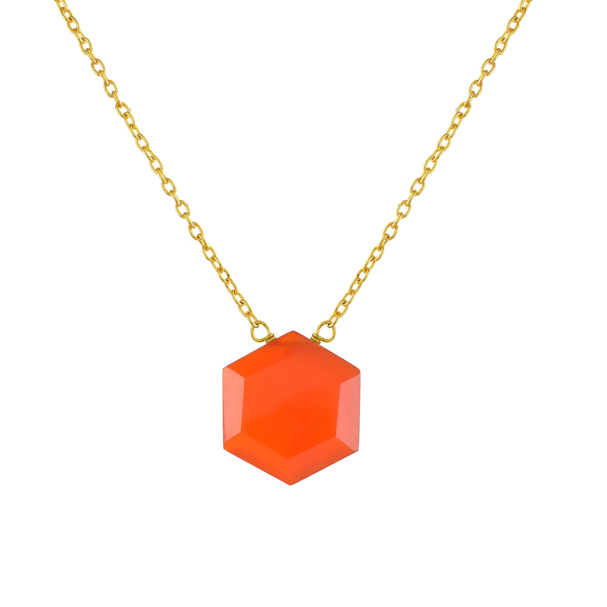 Elegant Sterling Silver Gold Plated Chain Gemstone Necklace, Birthstone Healing Power Jewelry