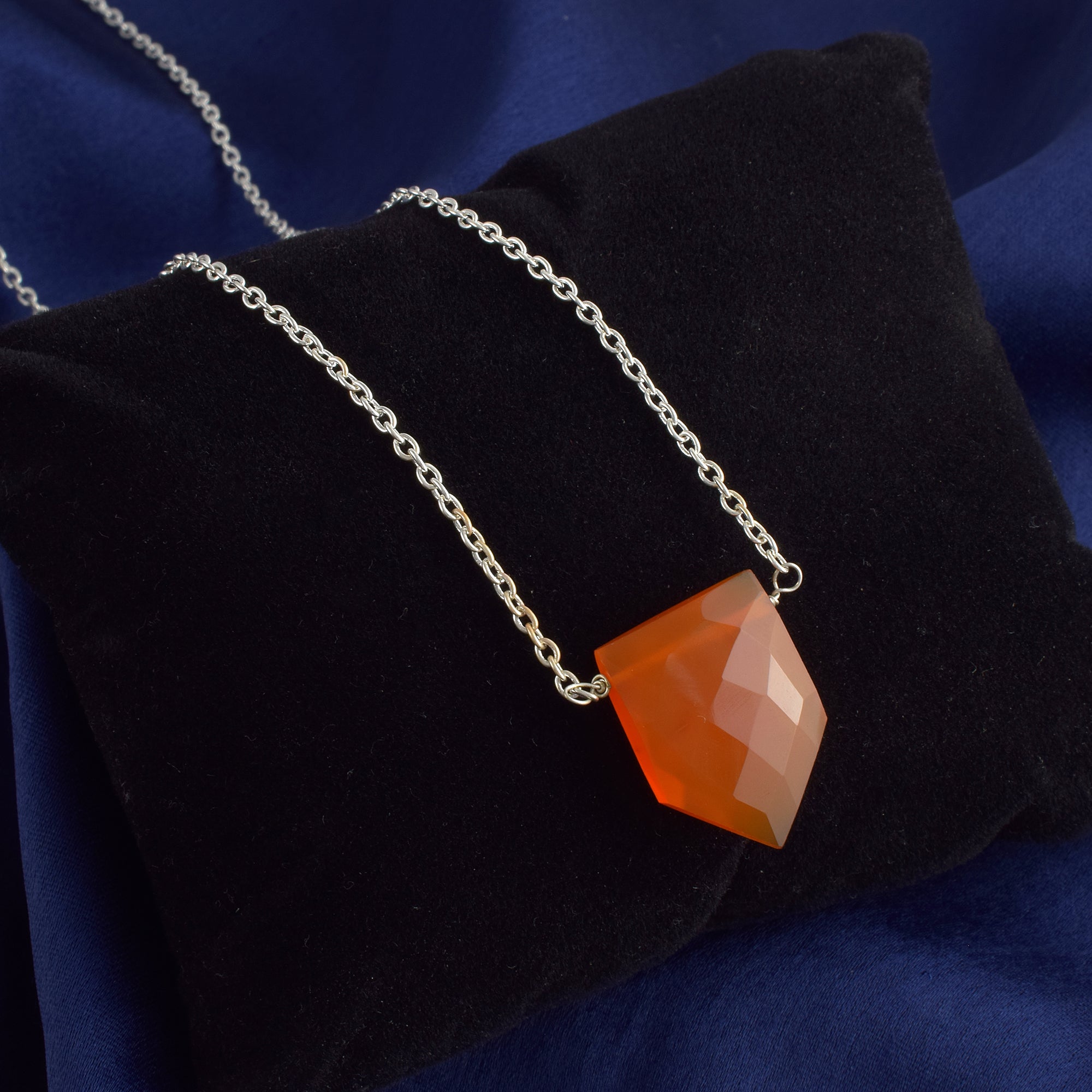 Elegant Sterling Silver Gold Plated Chain Gemstone Necklace, Birthstone Healing Power Jewelry