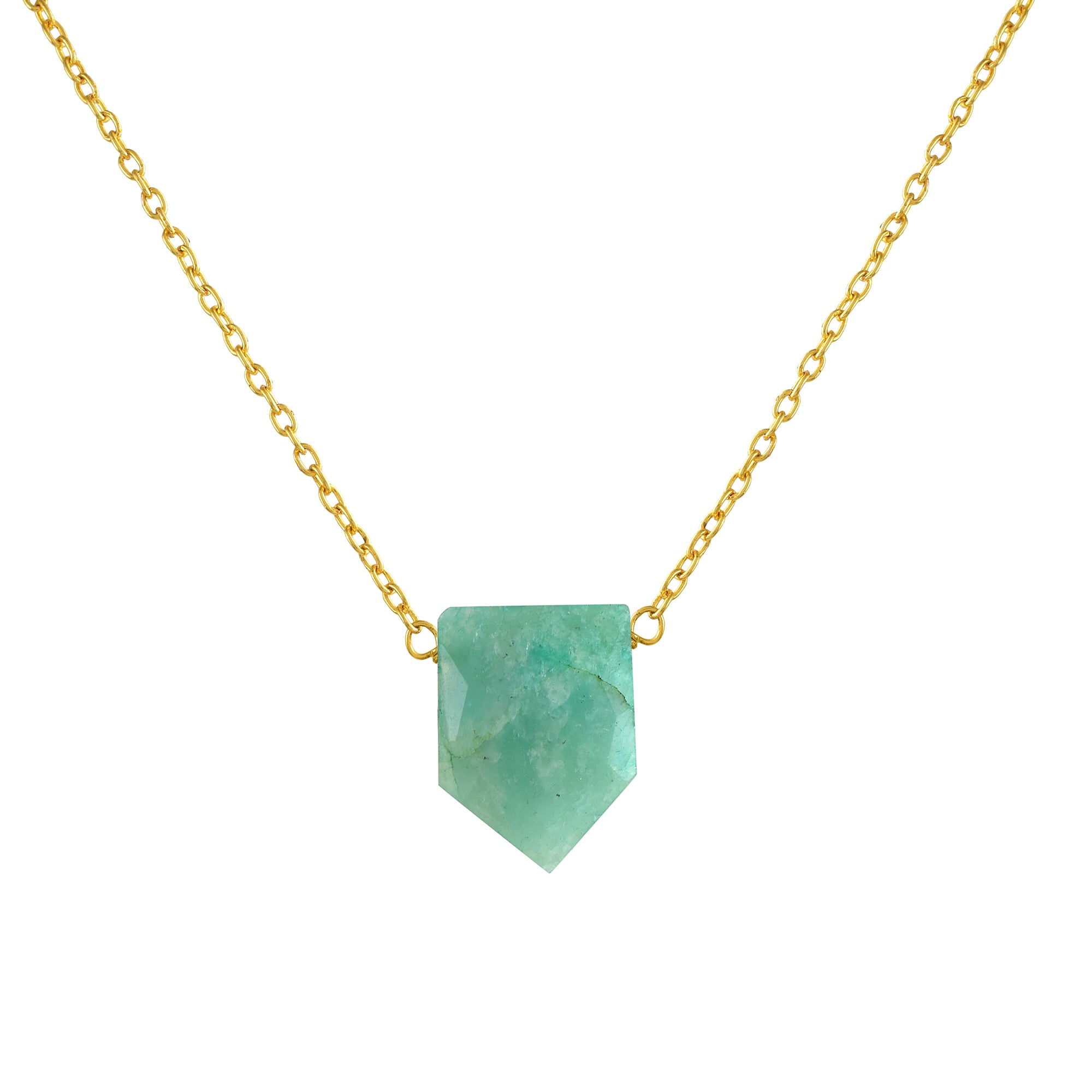 Stunning Gold Plated Sterling Silver Chain Gemstone Necklace, Birthstone Healing Power Jewelry