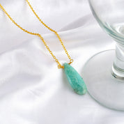 Stunning Gold Plated Sterling Silver Chain Gemstone Necklace, Birthstone Healing Power Jewelry