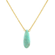 Stunning Gold Plated Sterling Silver Chain Gemstone Necklace, Birthstone Healing Power Jewelry