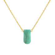 Stunning Gold Plated Sterling Silver Chain Gemstone Necklace, Birthstone Healing Power Jewelry