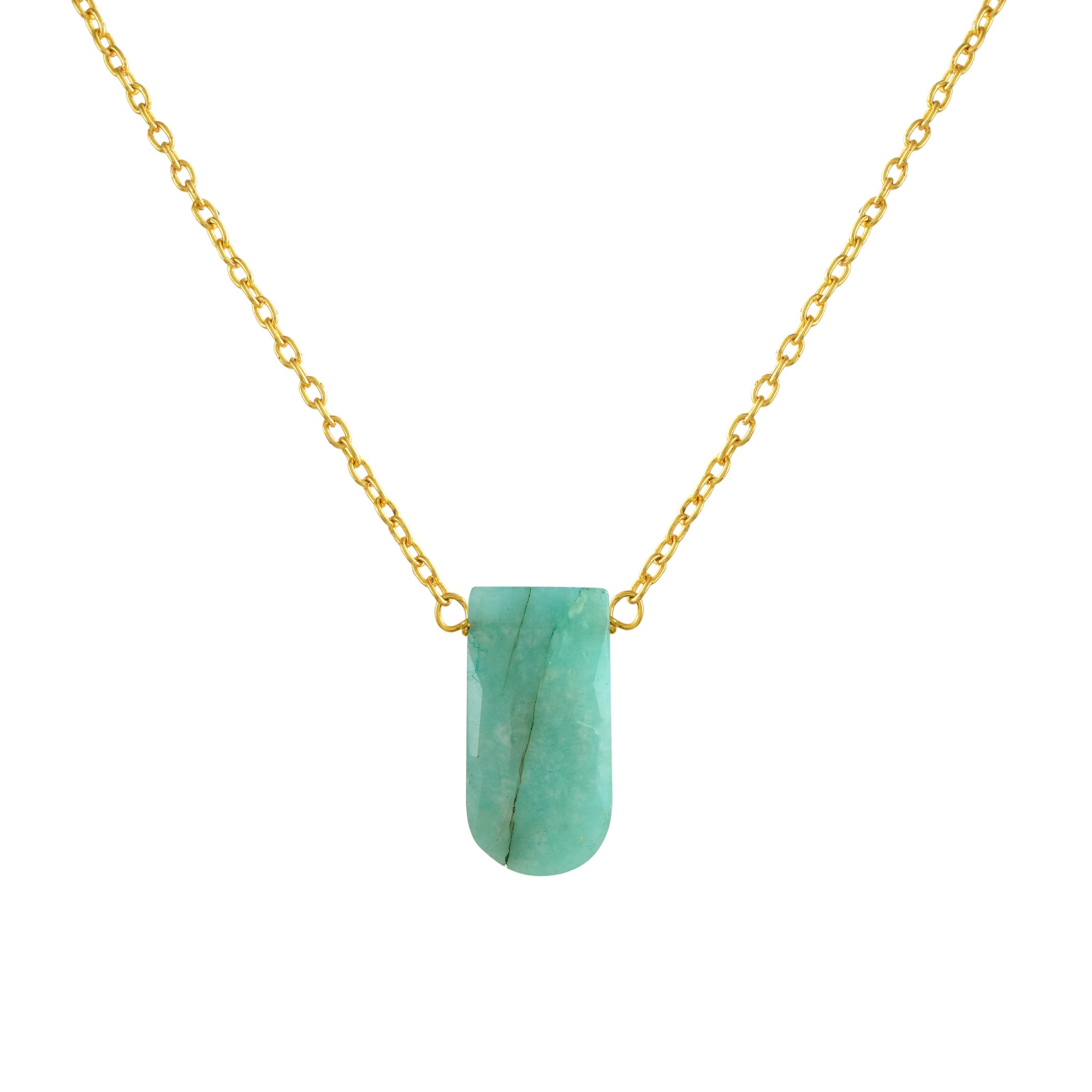 Stunning Gold Plated Sterling Silver Chain Gemstone Necklace, Birthstone Healing Power Jewelry
