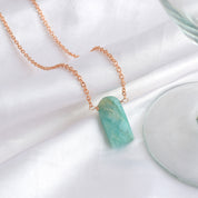 Stunning Gold Plated Sterling Silver Chain Gemstone Necklace, Birthstone Healing Power Jewelry