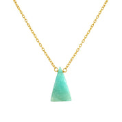 Stunning Gold Plated Sterling Silver Chain Gemstone Necklace, Birthstone Healing Power Jewelry