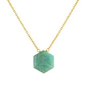 Stunning Gold Plated Sterling Silver Chain Gemstone Necklace, Birthstone Healing Power Jewelry