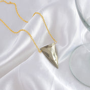 925 Sterling Silver Pyrite Gold Plated Chain Necklace | Natural Gemstone Fine Jewelry | Meditation Stone | Healing Crystals