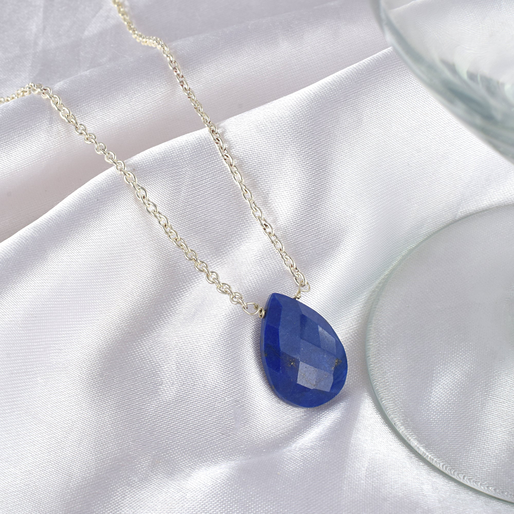 Stunning Gold Plated Silver Chain Necklace Healing Power Birthstone Jewelry Perfect Thoughtful Gift For Her