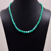 Chrysoprase Gemstone Silver Necklace May Birthstone Jewelry For Promoting Prosperity 