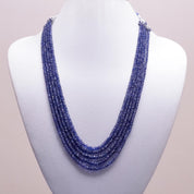 Blue Sapphire Gemstone Silver Necklace September Birthstone Jewelry For Promoting Wisdom, Enhancing Mental Clarity 