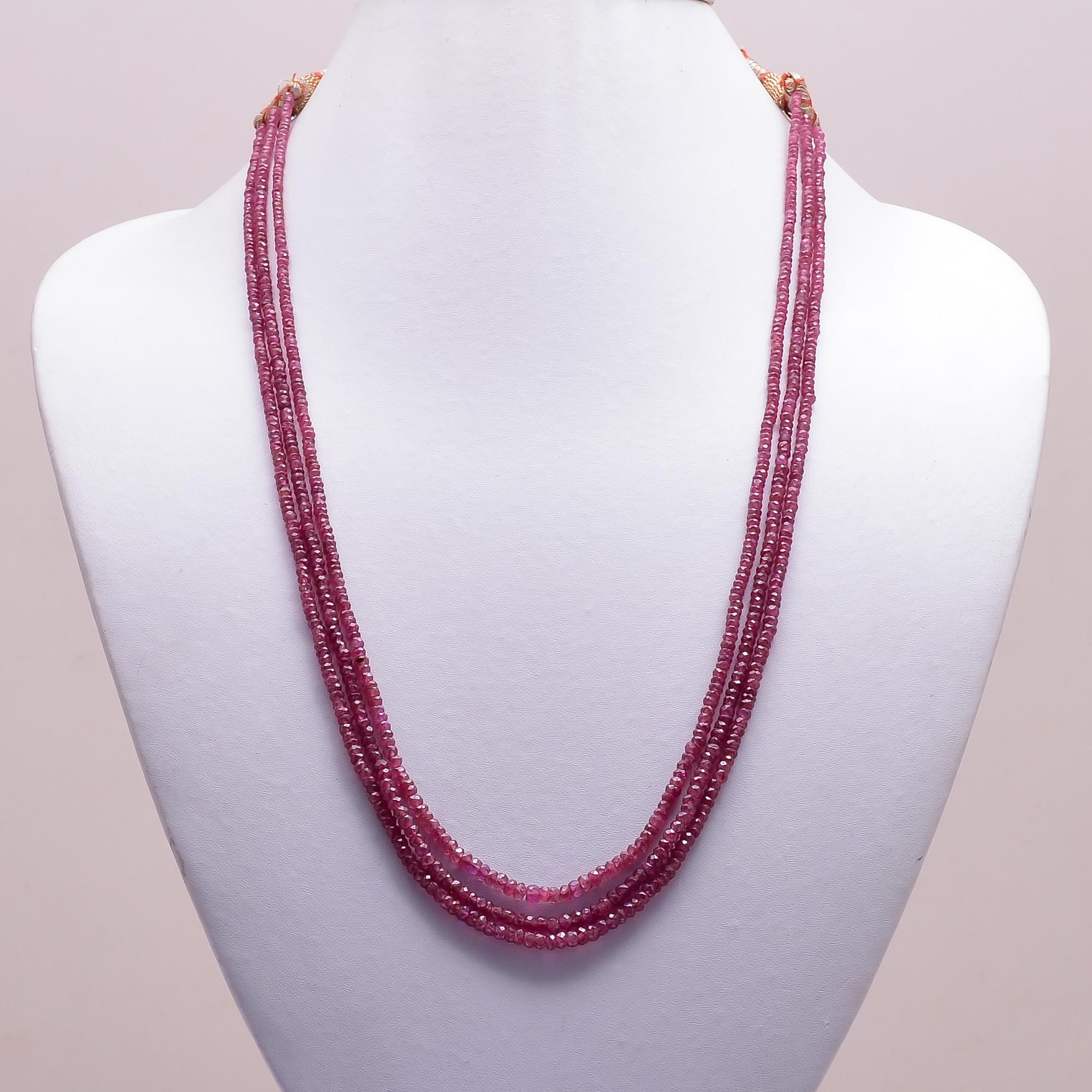 Ruby Gemstone Silver Necklace July Birthstone Jewelry For Passion, Vitality And Strength 