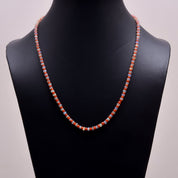 Ethiopian Opal & Carnelian Gemstone Silver Necklace October & July Birthstone Jewelry For Creativity, Passion And Transformation 