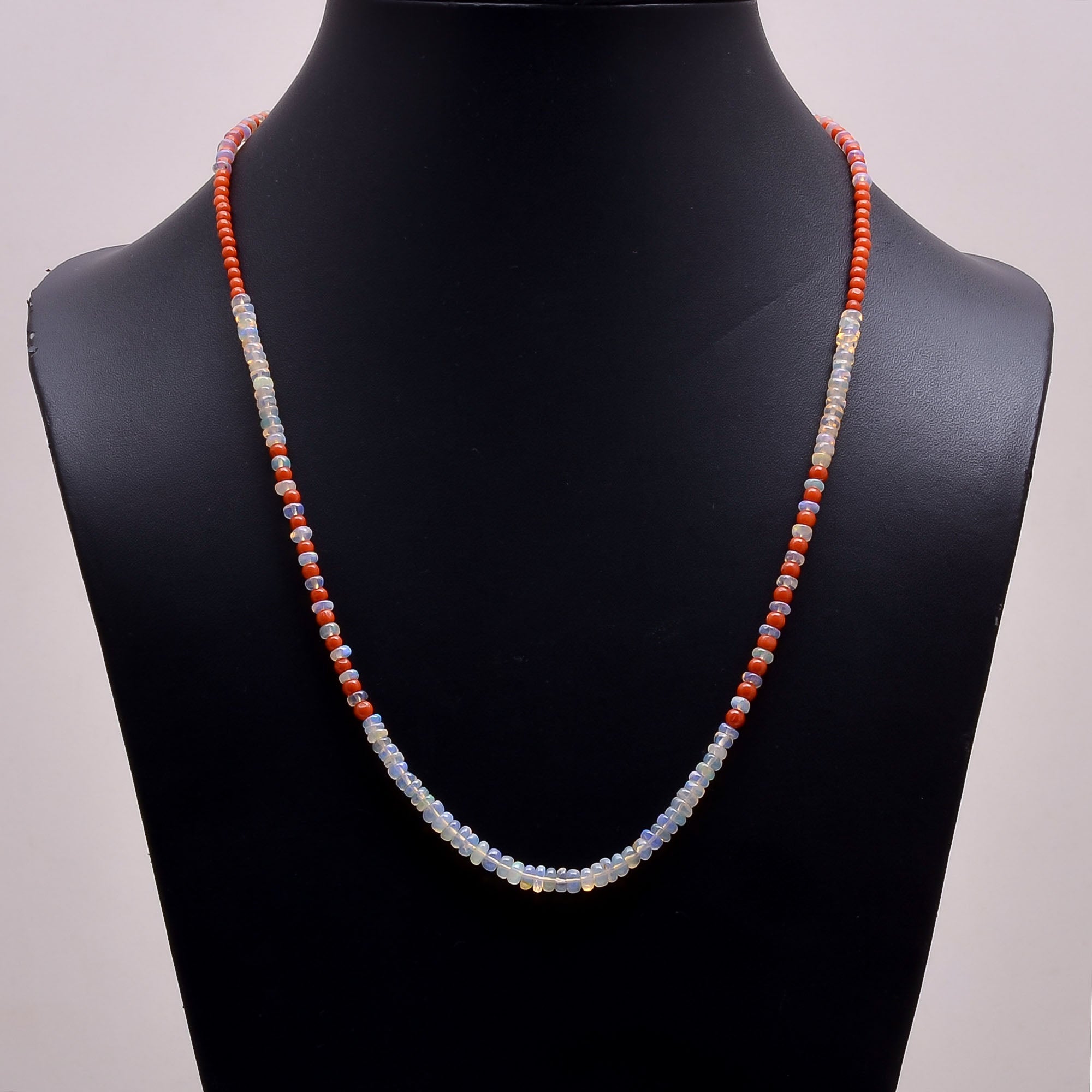 Ethiopian Opal Gemstone Silver Necklace October Birthstone Jewelry For Inspiration 