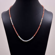 Ethiopian Opal Gemstone Silver Necklace October Jewelry For Inspiration 