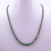 Emerald Gemstone Silver Necklace May Birthstone Jewelry For Growth Healing 