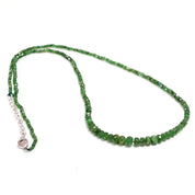 Emerald Gemstone Silver Necklace May Birthstone Jewelry For Growth Healing 