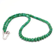 Chrysoprase Gemstone Silver Necklace May Jewelry For Promoting Prosperity 